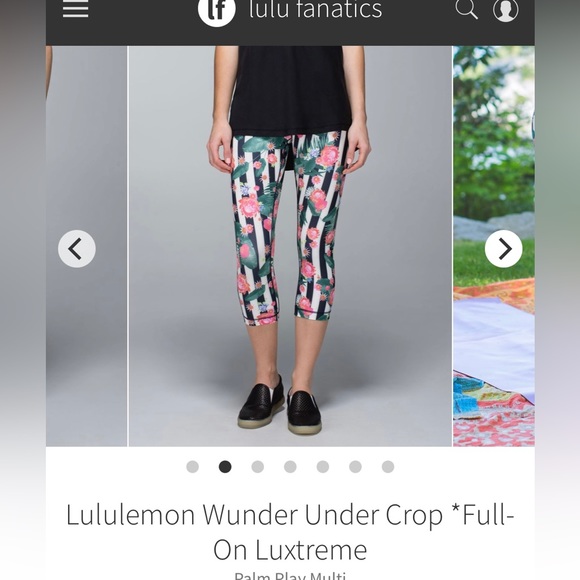 EEUC Lululemon Palm Play Wunder Under Crop - Picture 2 of 9